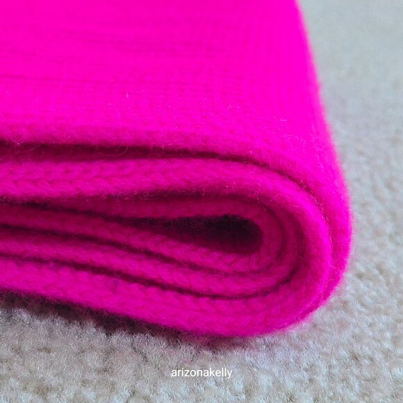 NWOT Banana Republic Signature Cashmere Scarf Wild Orchid Pink Hot Pink - Picture 10 of 13